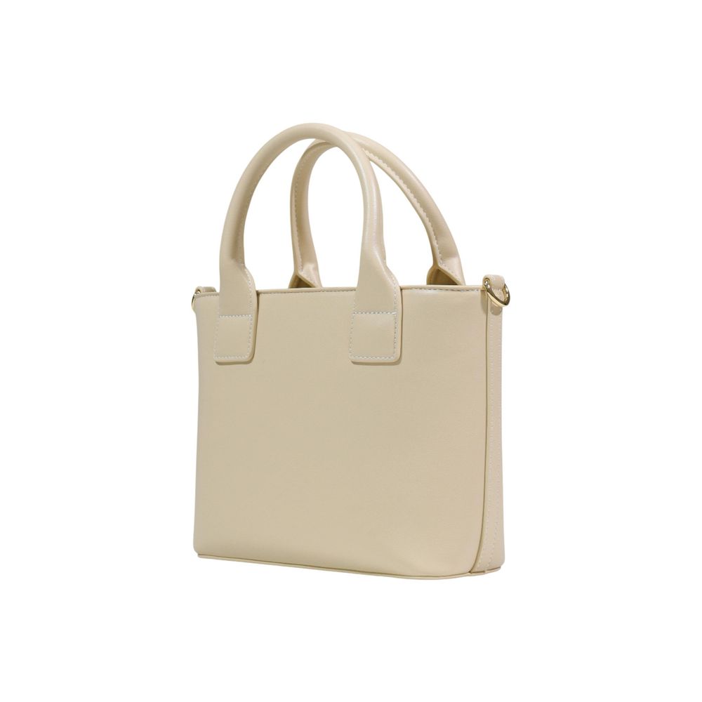 Love Moschino Cream Polyethylene Handbag