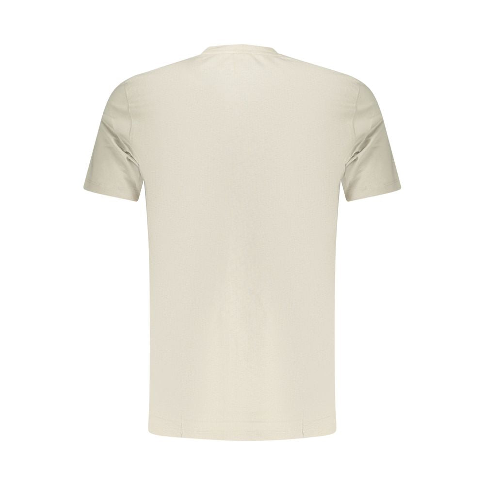 Hugo Boss Beige Cotton Men T-Shirt