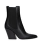 Jimmy Choo Black Leather Ankle Boots