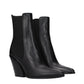 Jimmy Choo Black Leather Ankle Boots