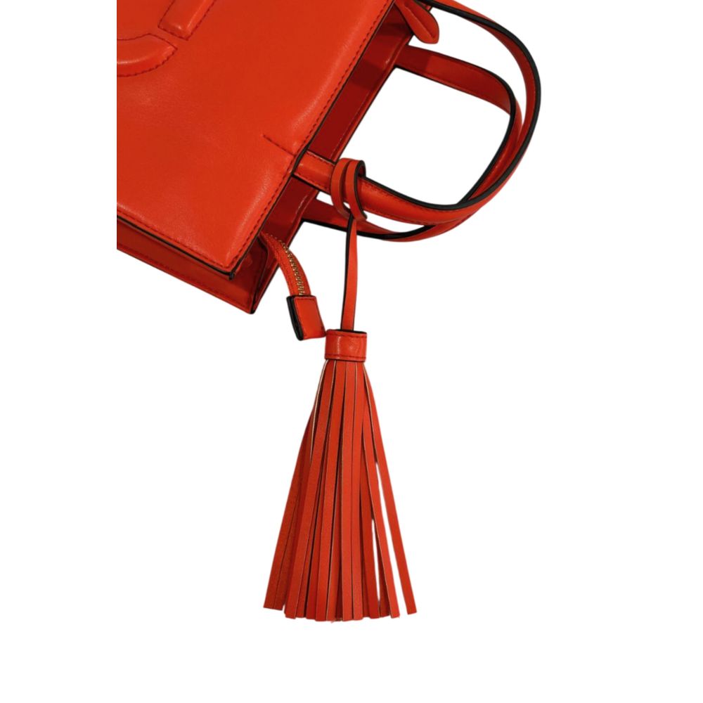 Twinset Orange Faux Leather Women Handbag