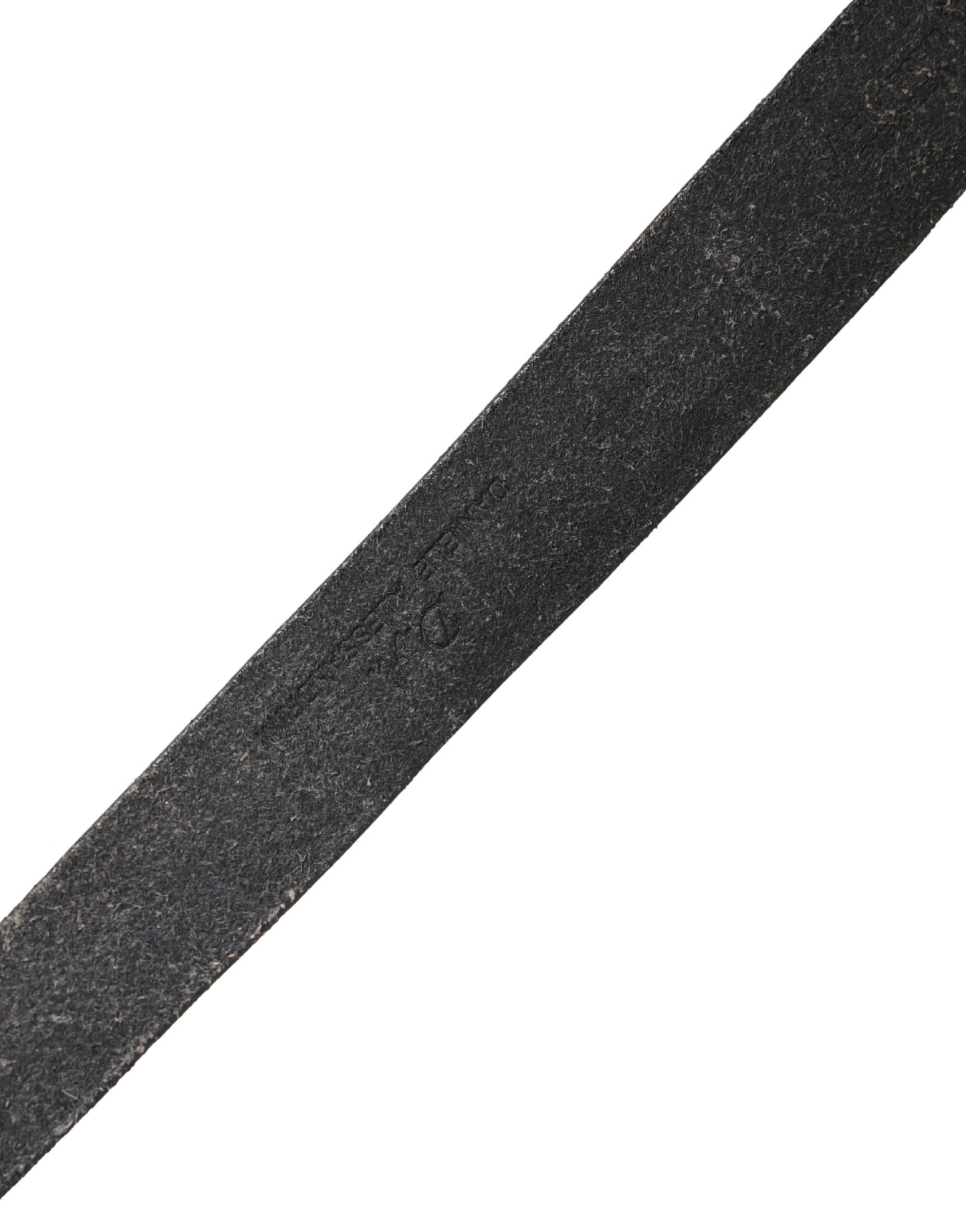 Daniele Alessandrini Men Black Leather Metal Buckle Belt