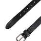 Daniele Alessandrini Men Black Leather Metal Buckle Belt