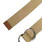GF Ferre Men Beige Canvas Silver Metal Buckle Cintura Belt