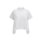 Sacai White Cotton T-Shirt
