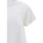 Sacai White Cotton T-Shirt