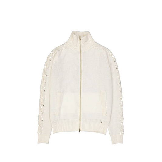 Herno White Cashmere Cardigan