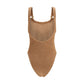 Hunza G Brown Polyamide One-Piece Swimsuit