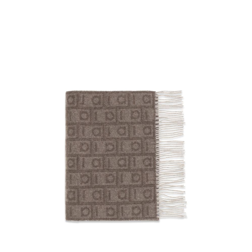Ferragamo Brown Cashmere Scarf