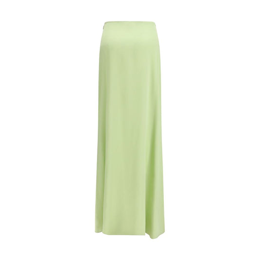 Kristina Ti Bicolor Silk Long Skirt