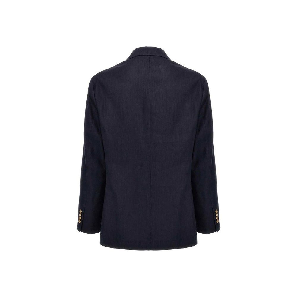 Brunello Cucinelli Blue Linen Blazer