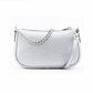 Michael Kors Gray Leather Shoulder Bag