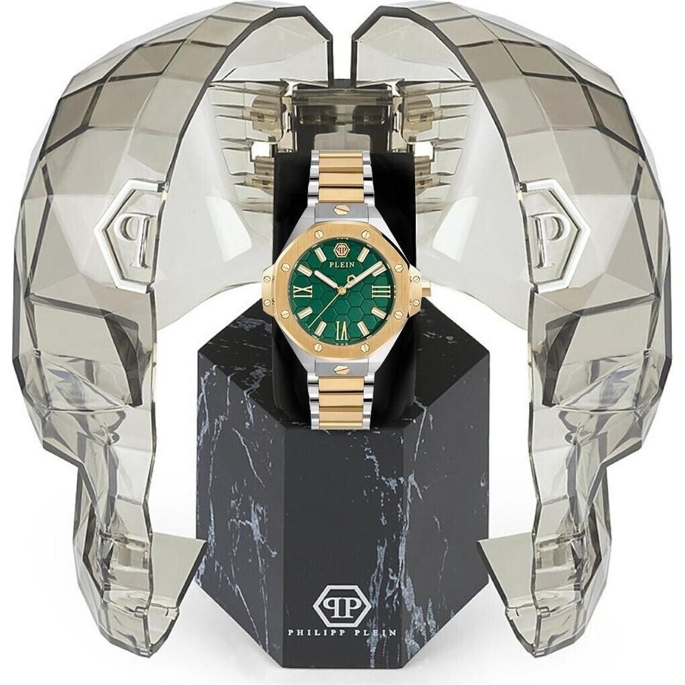 Philipp Plein Gold Stainless Steel Dress Watch