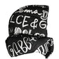 Dolce & Gabbana Black Logo Print Whole Head Wrap Capello Hat