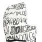 Dolce & Gabbana White Logo Print Whole Head Wrap Capello Hat