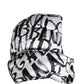 Dolce & Gabbana White Logo Print Whole Head Wrap Capello Hat