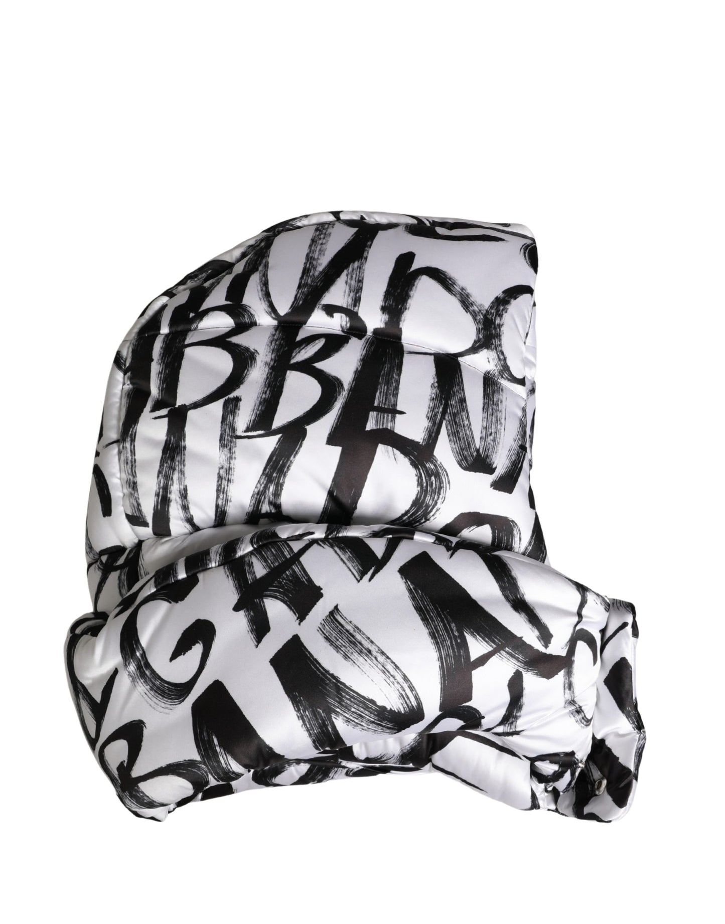 Dolce & Gabbana White Logo Print Whole Head Wrap Capello Hat