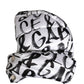 Dolce & Gabbana White Logo Print Whole Head Wrap Capello Hat