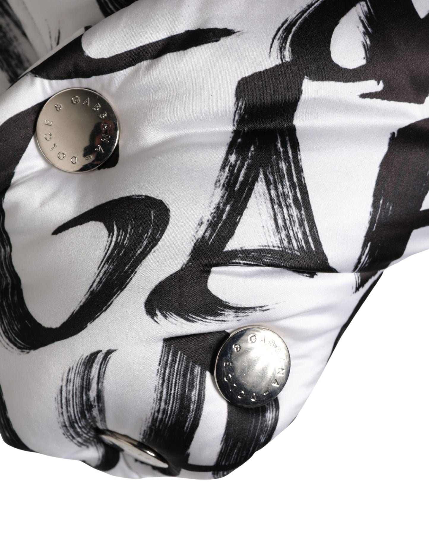 Dolce & Gabbana White Logo Print Whole Head Wrap Capello Hat