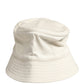 Dolce & Gabbana Men White Cotton Bucket Fisherman Capello Hat