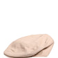 Dolce & Gabbana Men Beige Cotton Newsboy Cloth Capello Hat