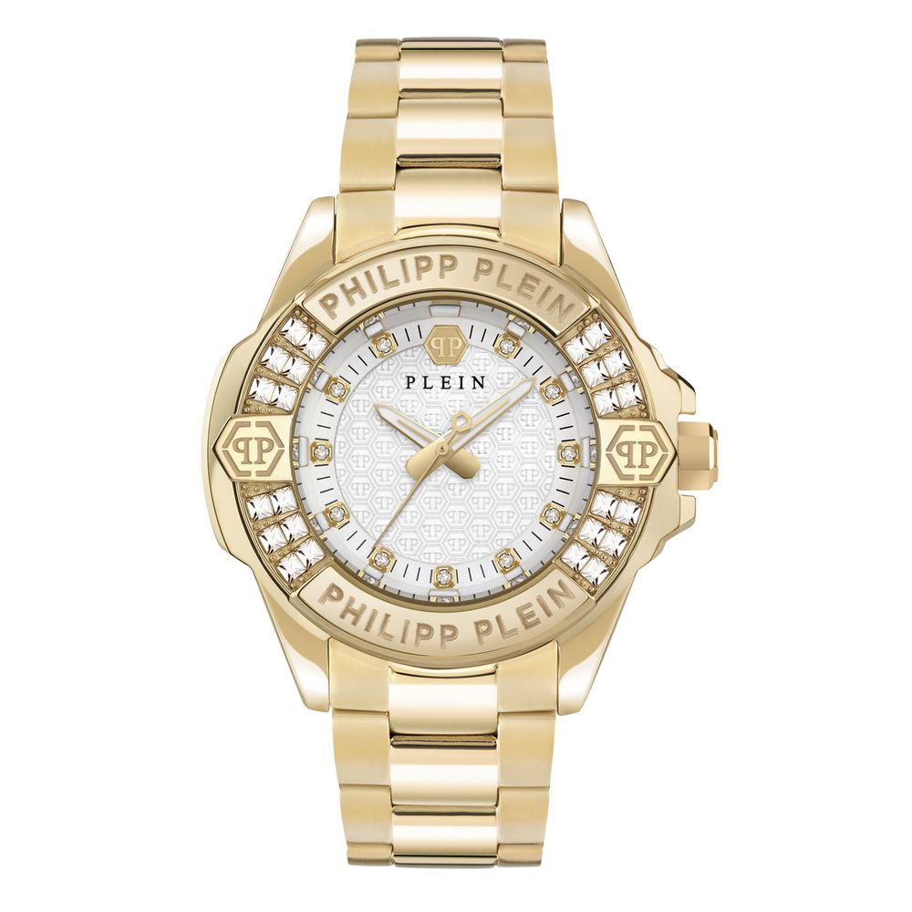 Philipp Plein Gold Stainless Steel Dress Watch