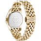 Philipp Plein Gold Stainless Steel Dress Watch