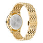 Versace Gold Stainless Steel Dress Watch