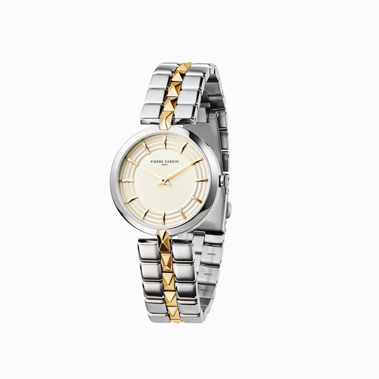Pierre Cardin Gray Stainless Steel Dress Watch