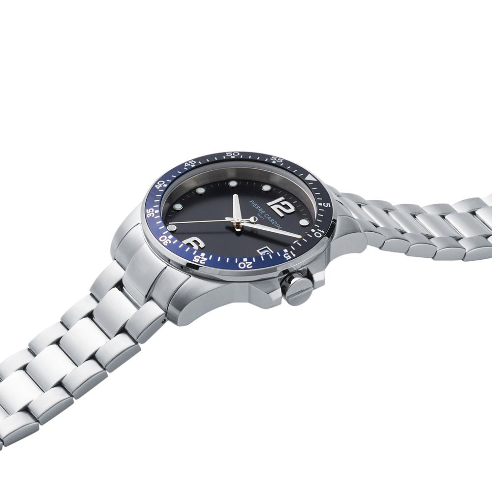 Pierre Cardin Gray Stainless Steel Dress Watch