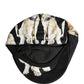 Dolce & Gabbana Men Black Dog Cotton Newsboy Cloth Capello Hat