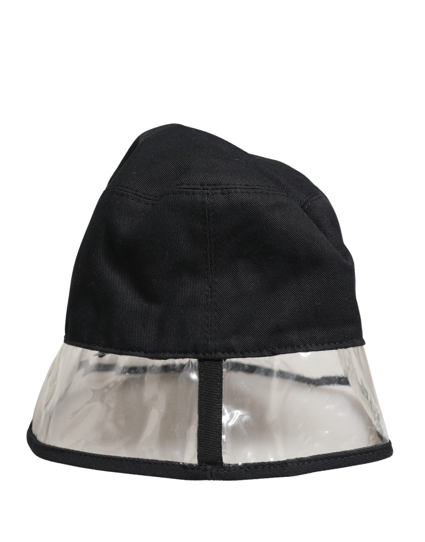 Dolce & Gabbana Black Cotton Plastic Fisherman Bucket Capello Hat