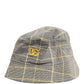 Dolce & Gabbana Men Gray Checkered Bucket Fisherman Capello Hat