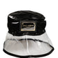 Dolce & Gabbana Black Nylon Plastic Fisherman Bucket Capello Hat