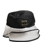 Dolce & Gabbana Men Black Plastic Fisherman Bucket Capello Hat