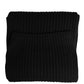 Dolce & Gabbana Black Cashmere Knitted Men Neck Warmer One Size Scarf