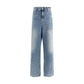Haikure Blue Cotton Relaxed Fit Jeans