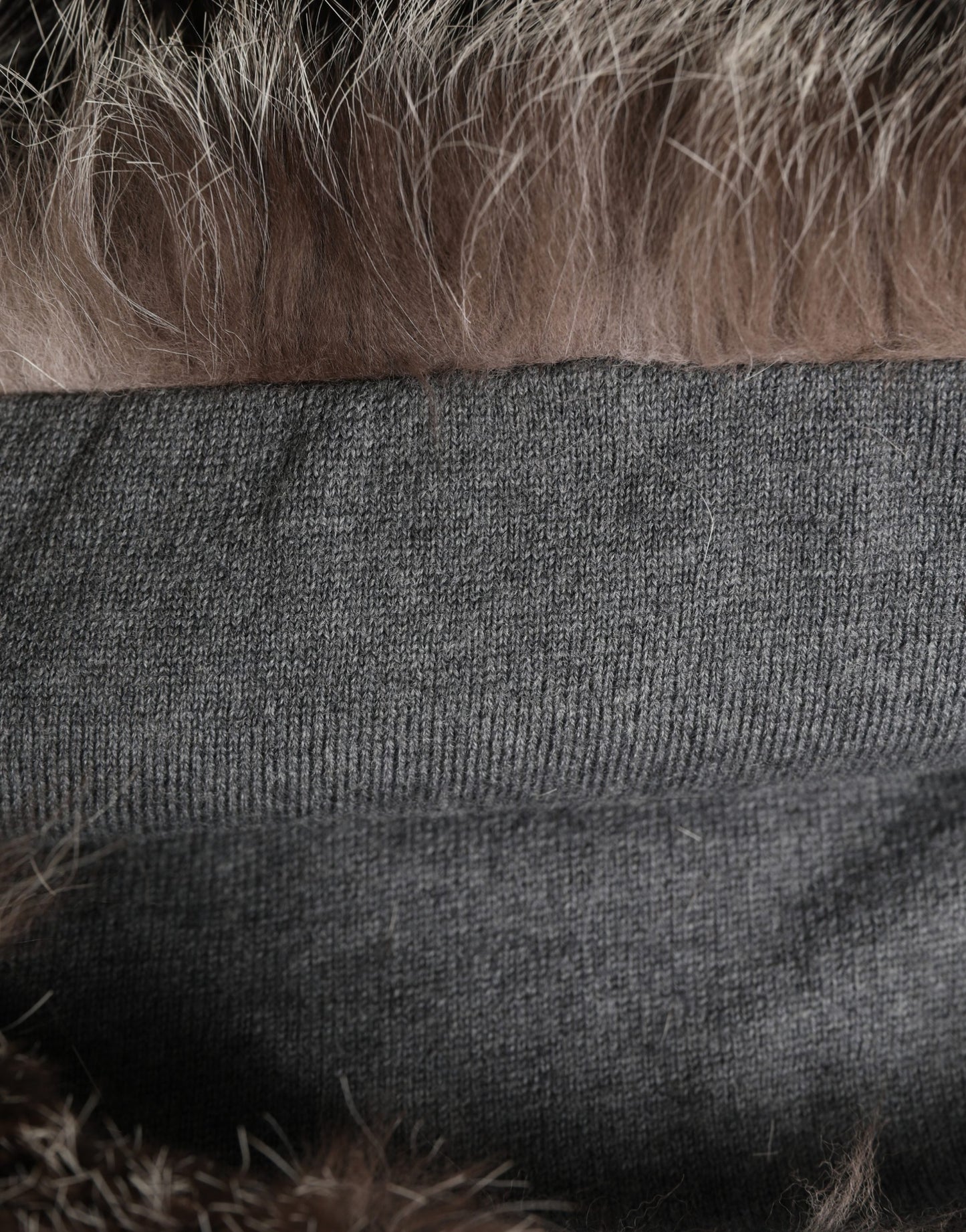 Dolce & Gabbana Brown Faux Fur Whole Head Wrap Capello Hat