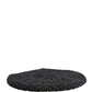 Dolce & Gabbana Black Virgin Wool Knitted Winter Beret Hat