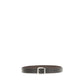 Valentino Garavani Black Calf Leather Bos Taurus Regular Belt