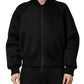 Dolce & Gabbana Men Black Nylon Full Zip Bomber Jacket