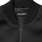 Dolce & Gabbana Men Black Nylon Full Zip Bomber Jacket