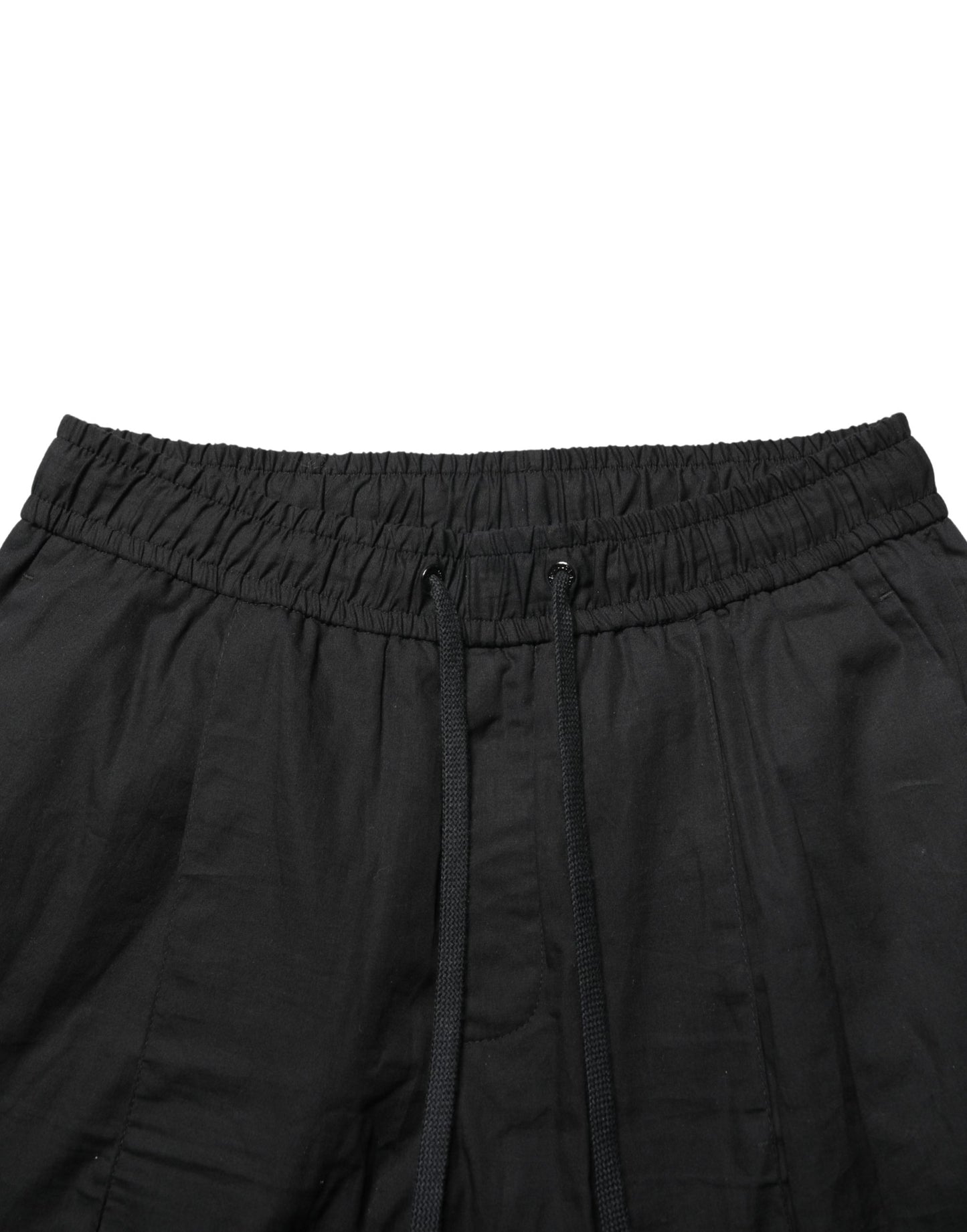 Dolce & Gabbana Black Cotton Skinny Men Jogger Trouser Pants