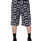 Dolce & Gabbana Blue DG Logo Print Chino Men Bermuda Shorts