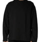 Dolce & Gabbana Black Cotton Crew Neck Sweatshirt  Sweater