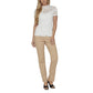 Vila Clothes Cream Polyamide T-Shirt