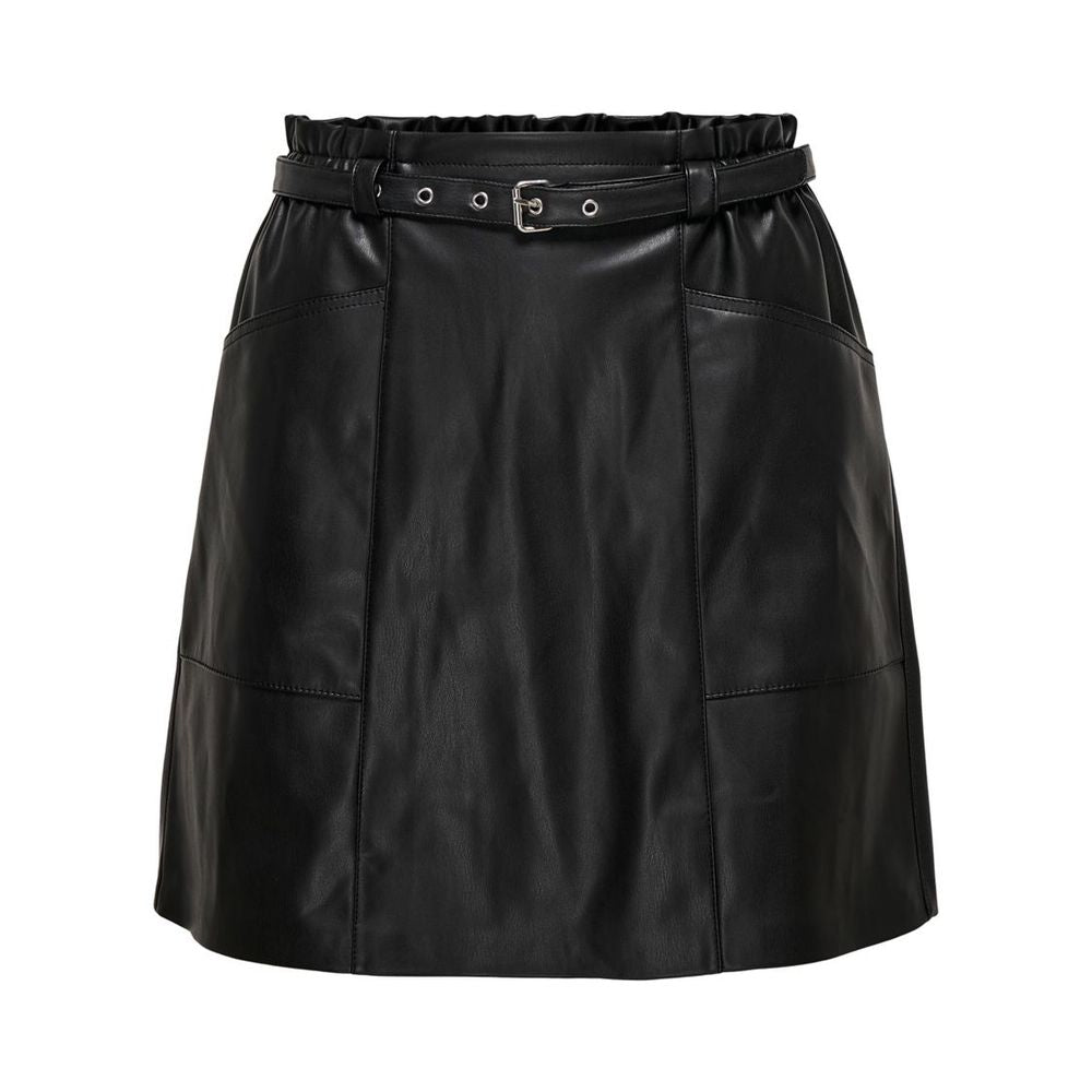 Only Black Polyester Mini Skirt