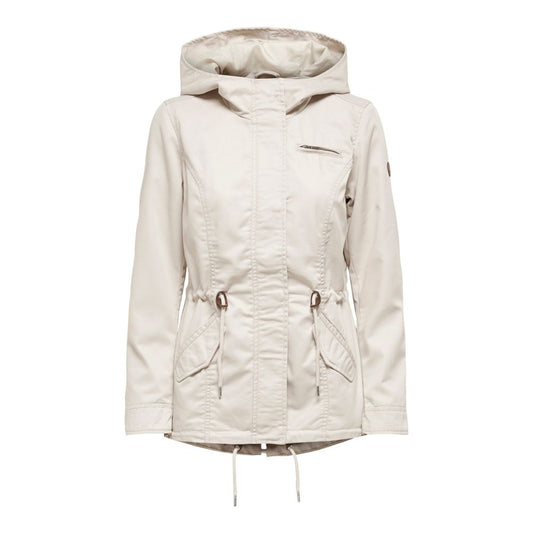 Only Beige Polyester Parka