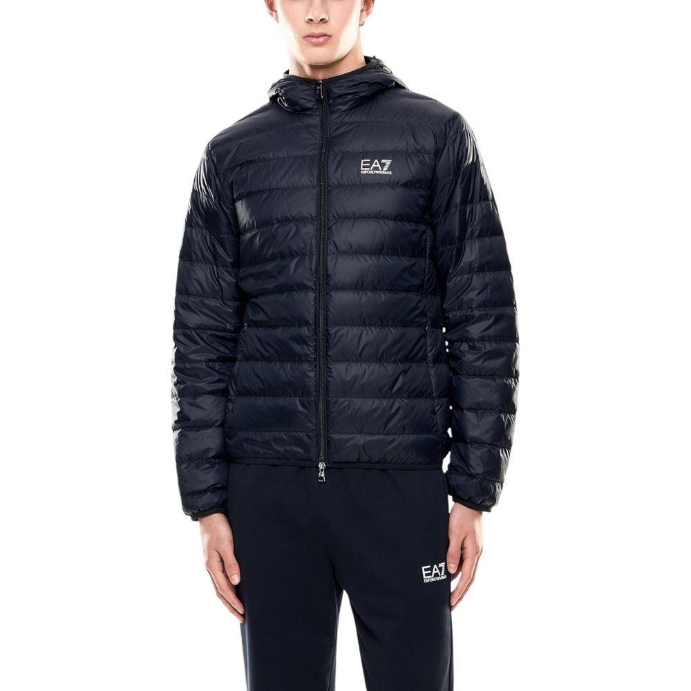 EA7 Emporio Armani Blue Polyamide Shell Jacket