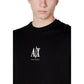Armani Exchange Black Cotton Long Sleeve T-Shirt